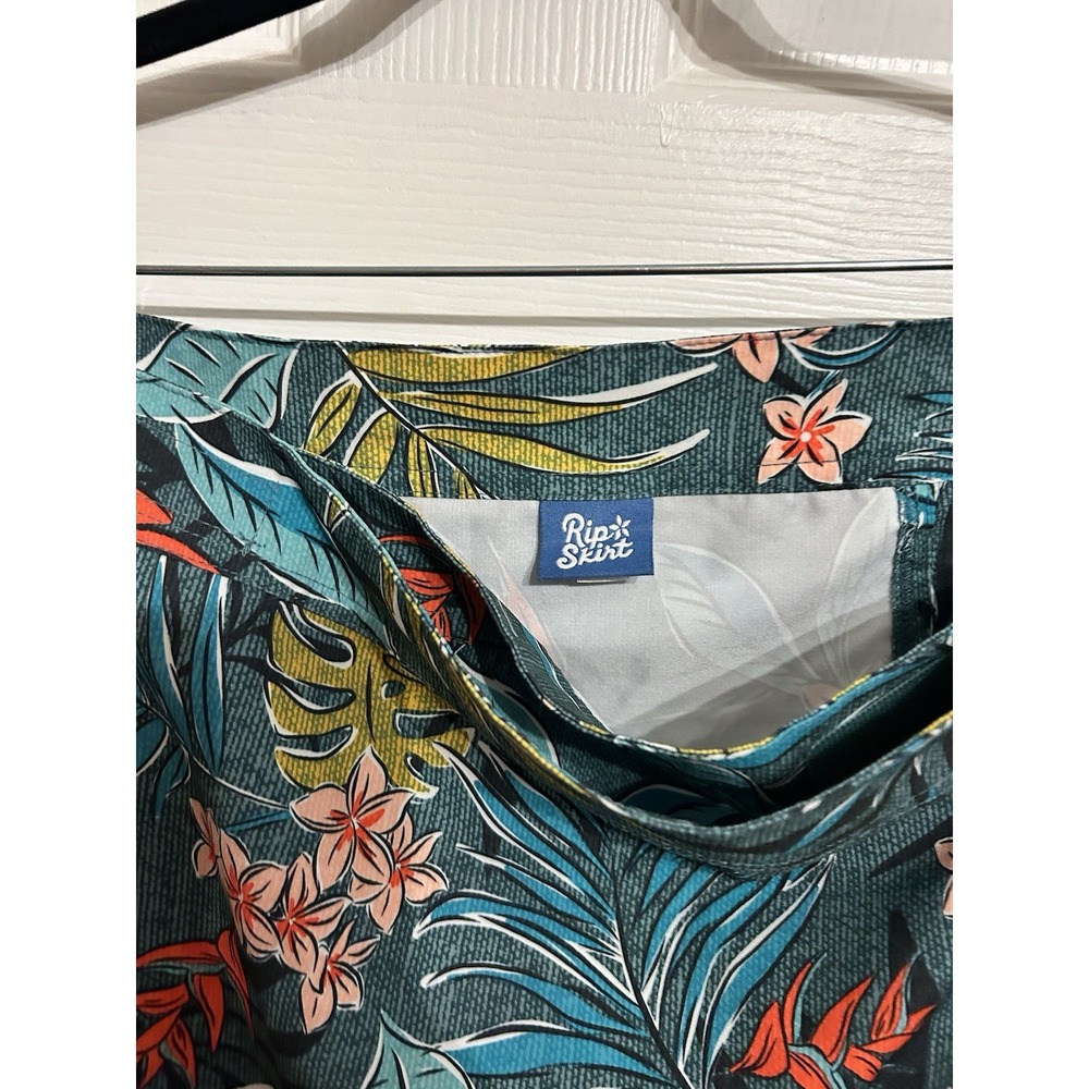 RipSkirt Women's L Wrap Skirt Hawaiian Floral Print Swimwear Vacation Tropical - Picture 5 of 9